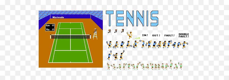 Download Misc - Nes Tennis Sprites Full Size Png Image Nes Tennis Sprites,Nes Png
