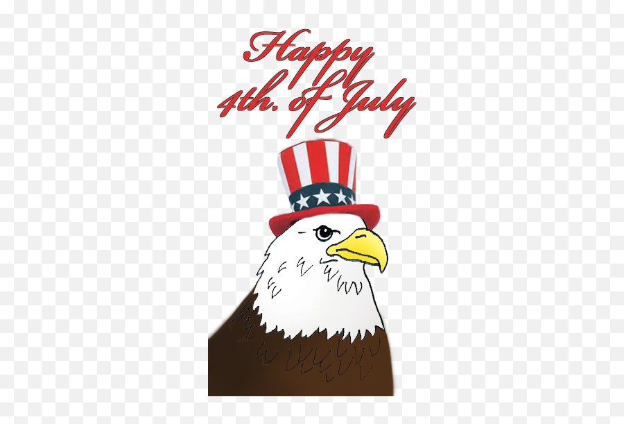 4th Of July Clipart - Happy 4 Of July With Eagle Png,Happy 4th Of July Png