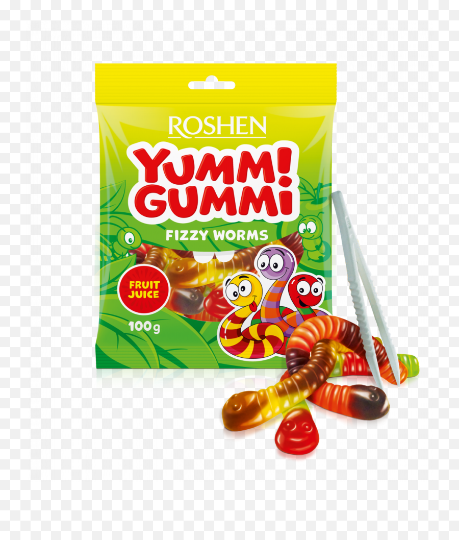 Yummi Gummi Fizzy Worms 100g - Yummi Gummi Png,Worms Png