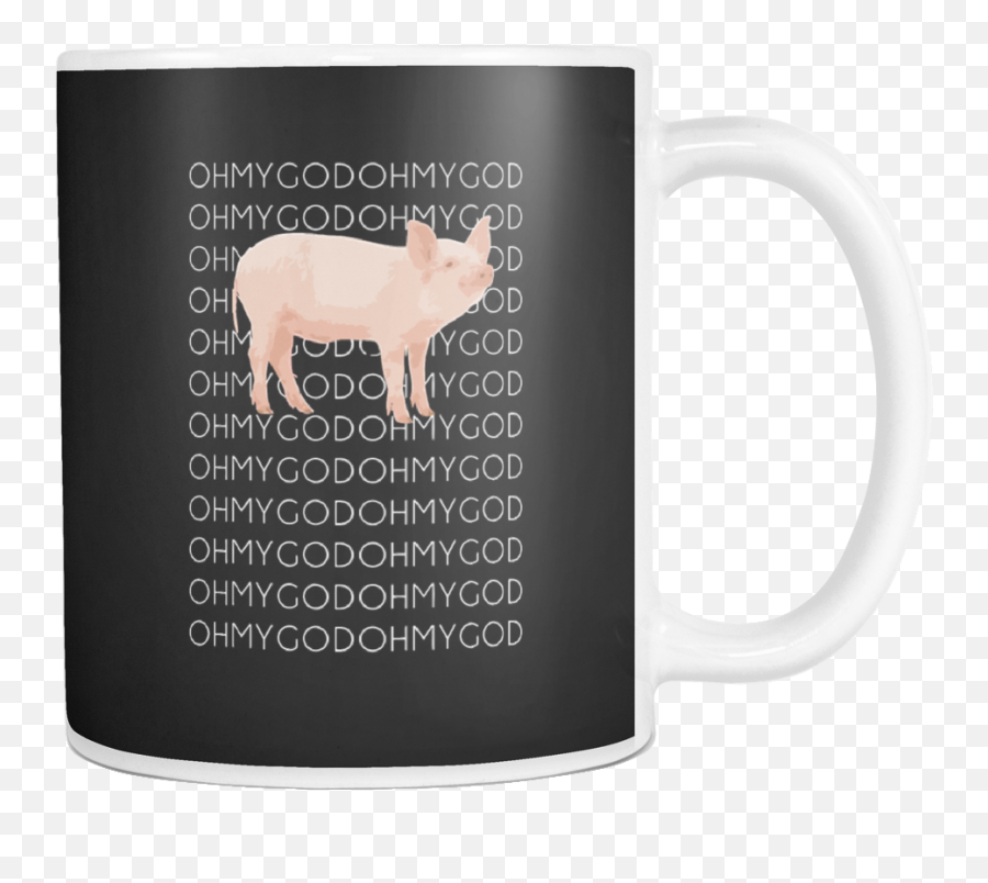 Oh My God Pig Mug Cup Coffee - Domestic Pig Png,Shane Dawson Png