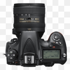 Nikon D810 Slr Camera Top View - Camera Top Png,Camera Transparent Png