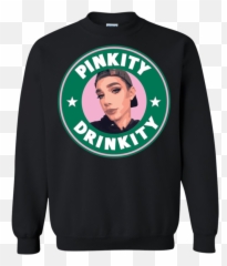 James Charles Pinkity Drinkity G180 Gildan Crewneck Pullover - Starbucks Sweatshirt With Volleyball Png,James Charles Png