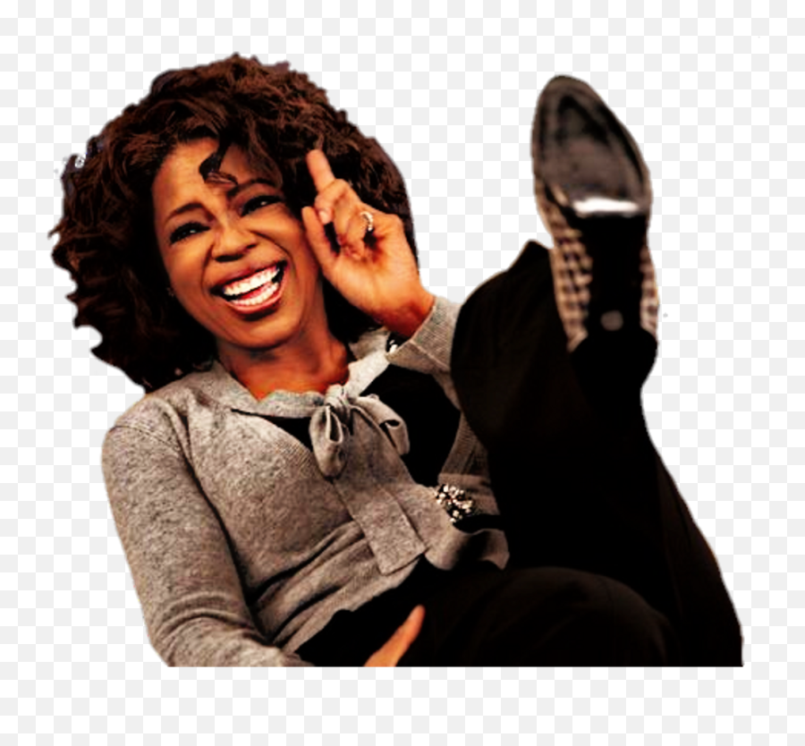 Sitting Transparent Png - Oprah Laughing,Oprah Png