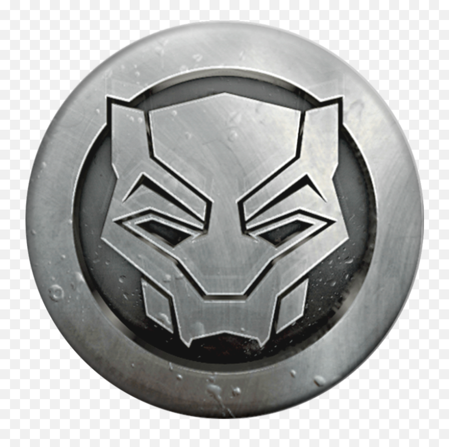 Black Panther Logo Symbol Silver - Marvel Black Panther Logo Png,Black Panther Marvel Logo