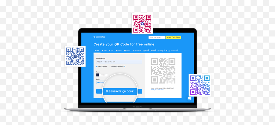 How To Create A Qr Code Online With Pictures Video - Display Device Png,How To Create A Png Image