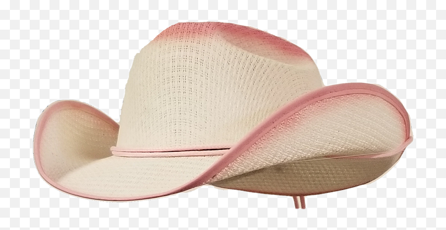 Download Hd Pink And White Little Girl Cowgirl Hat With A - Cap Png,Cowgirl Hat Png