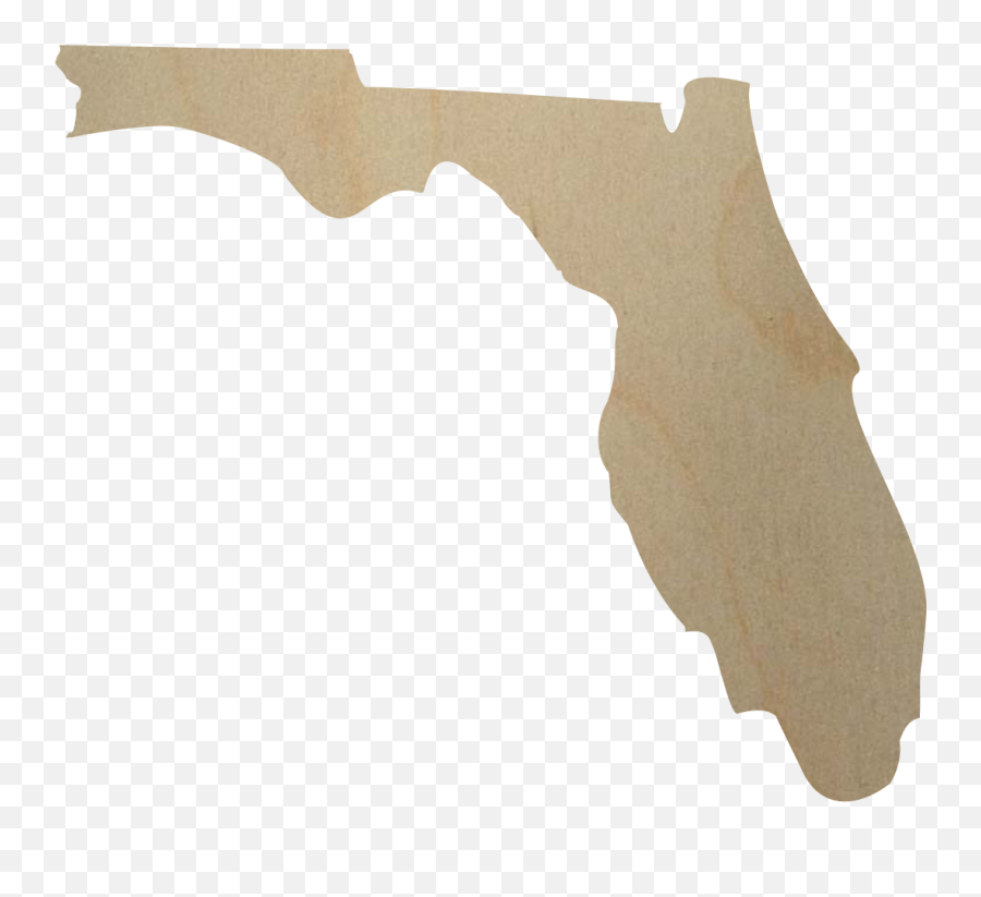 Florida State Wood Shape - State Florida Outline Png,Decorative Shapes Png