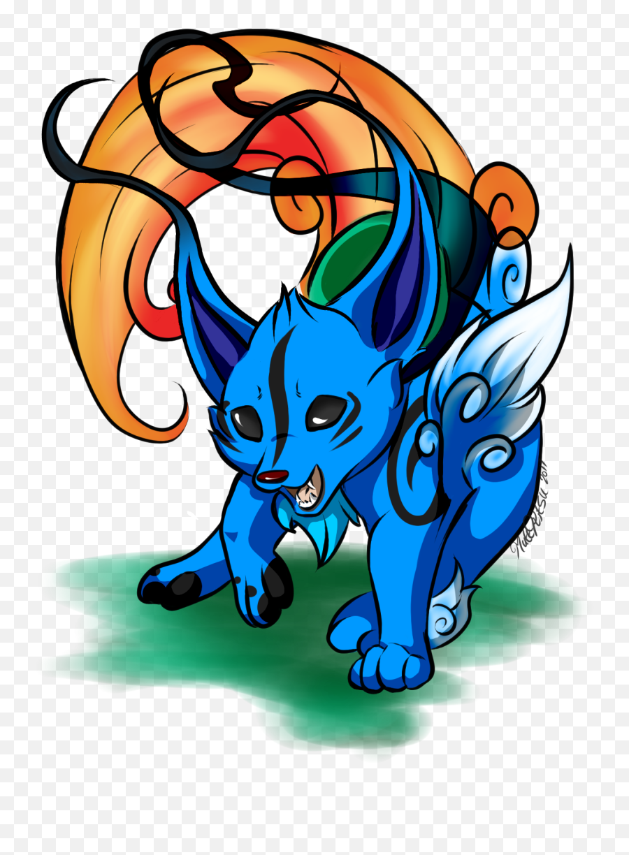 Okami Style Gelert Neopets Art - Fictional Character Png,Okami Png