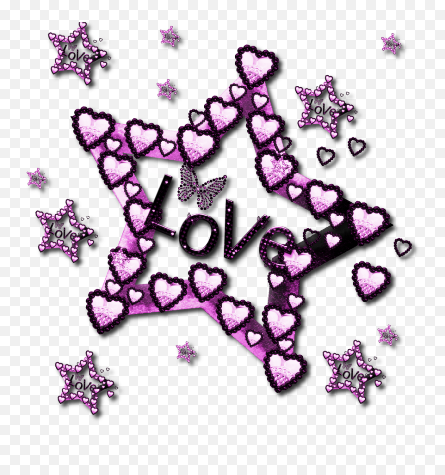 Pink Star Clip Art Drawing - Love Star Png,Pink Star Png