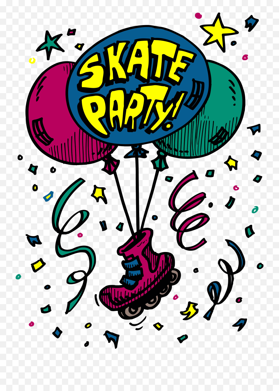 Skating Birthday Party - Roller Skating Birthday Party Png,Birthday Party Png