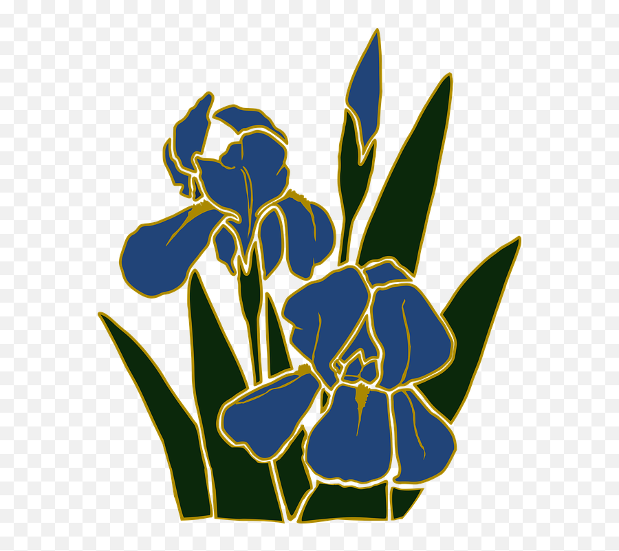Flower Garden Iris - Clip Art Png,Flower Garden Png