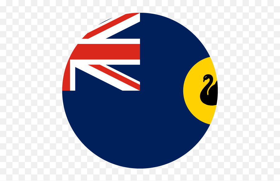 Vector Country Flag Of Western Australia - Circle Vector Australia Flag Png,Australian Flag Icon