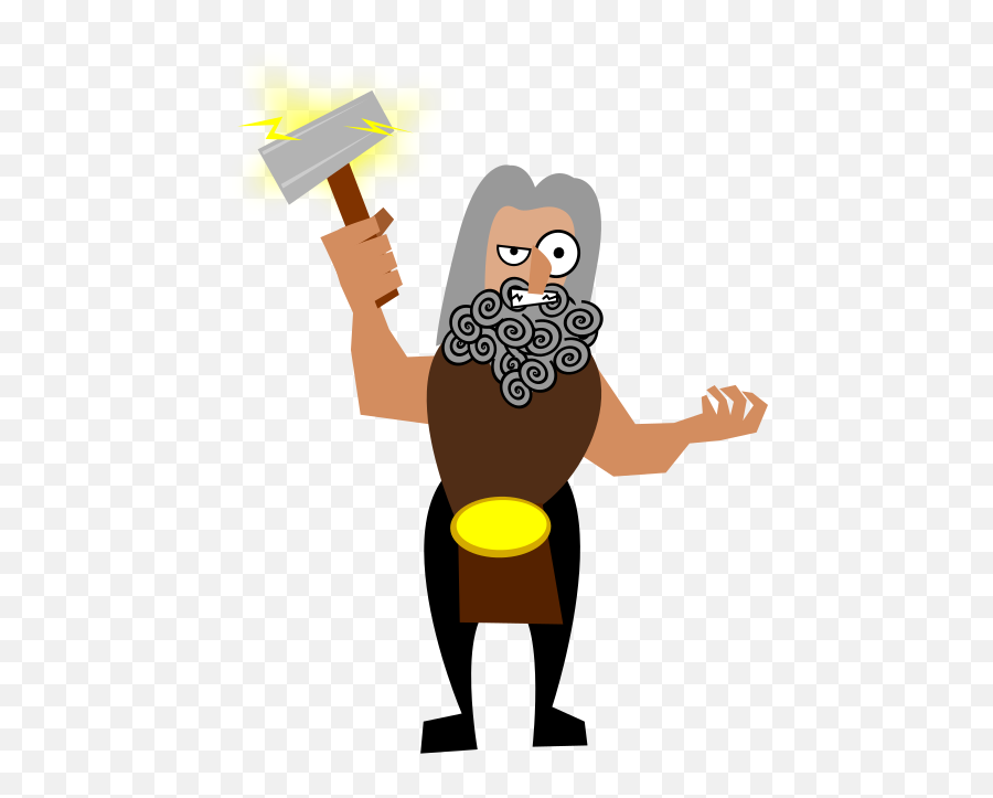 Angry Blacksmith Clip Art Image - Clipsafari Thor God Clip Art Png,Blacksmith Icon