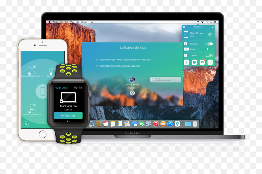 Near Lock - Lock And Unlock Your Mac With Your Iphone Iphone Mac Apple Watch Png,Green Phone Icon On Apple Watch