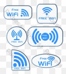Creative Blue Free Wireless Network Wifi Icon Sticker Psd - Language png