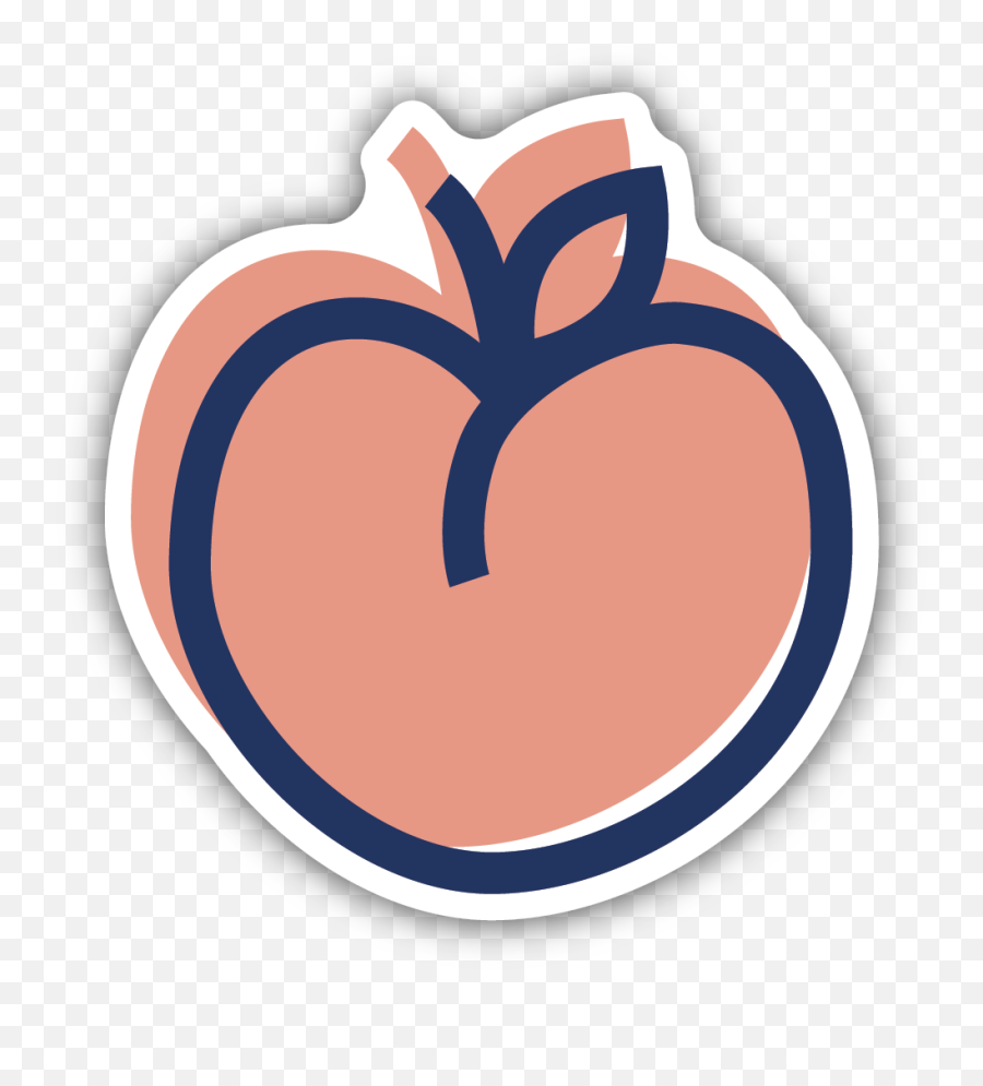 Peach Sticker - Stickers Northwest Transparent Peach Sticker Png,Peach Icon Png
