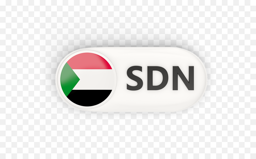 Round Button With Iso Code Illustration Of Flag Sudan - Solid Png,Sdn Icon