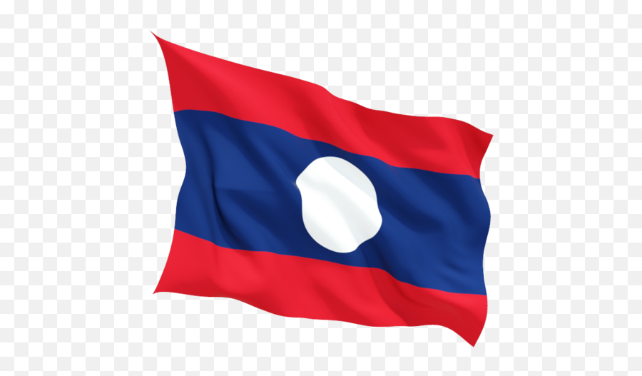 Fluttering Flag Illustration Of Laos - Laos Png,Blue Flag Icon
