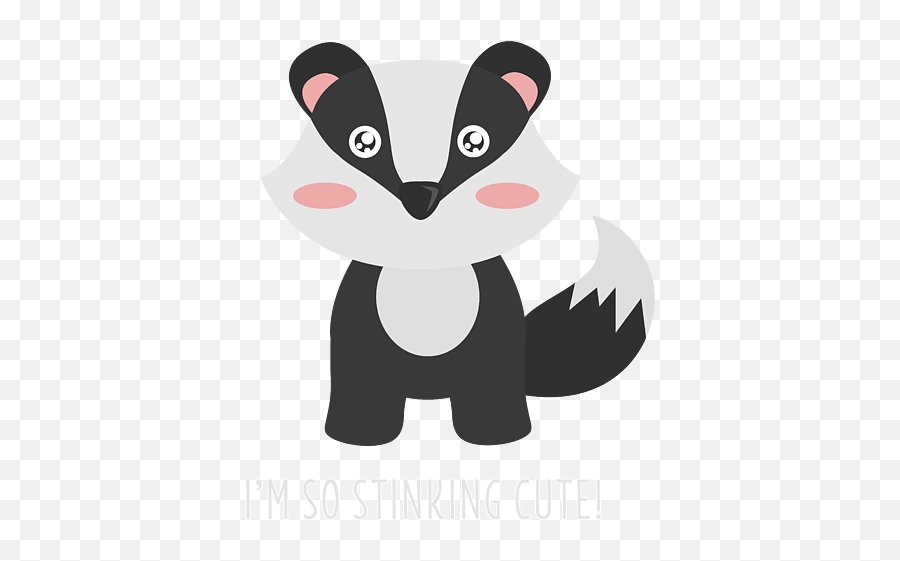 Im So Stinking Cute Skunk Print Iphone 12 Case For Sale - Badger Png,Is The Netflix Icon A Raccoon Or A Panda