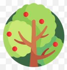 Apple Tree - Free nature icons Tree In Circle png