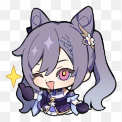 Ae Entropy - Genshin Stickers Keqing png