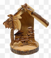 Nativity Scene Olive Wood Color Icon U2013 Logos Trading Post - Lawn Ornament png