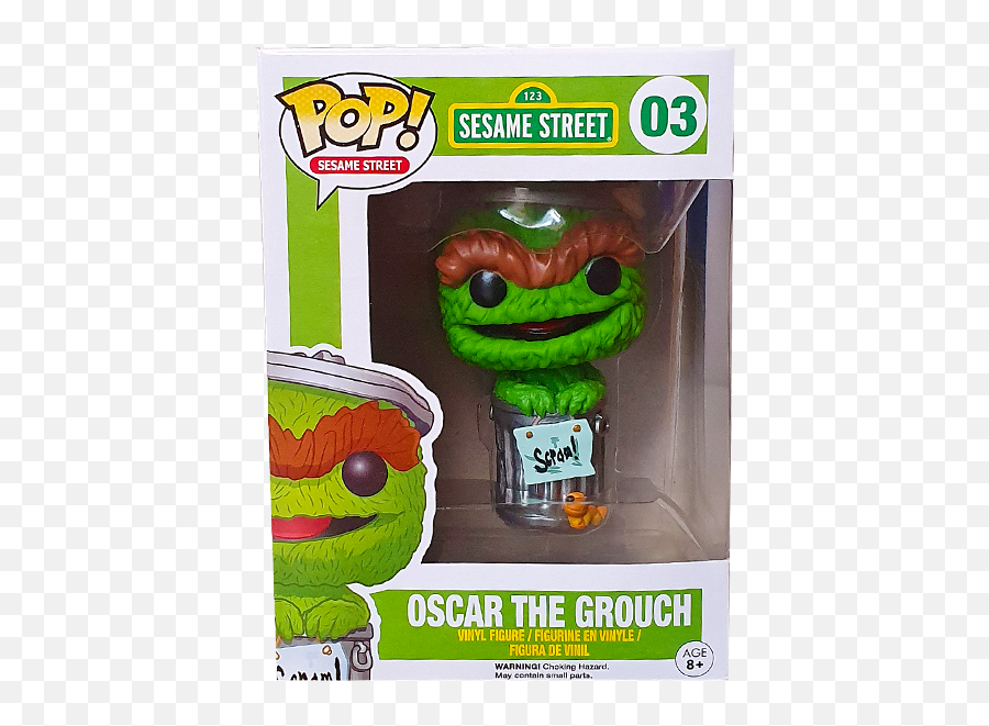 Exclusive Sesame Street Orange Oscar The Grouch 375 Vinyl - Batman Vs Superman Funko Pop Wonder Woman Png,Oscar The Grouch Png