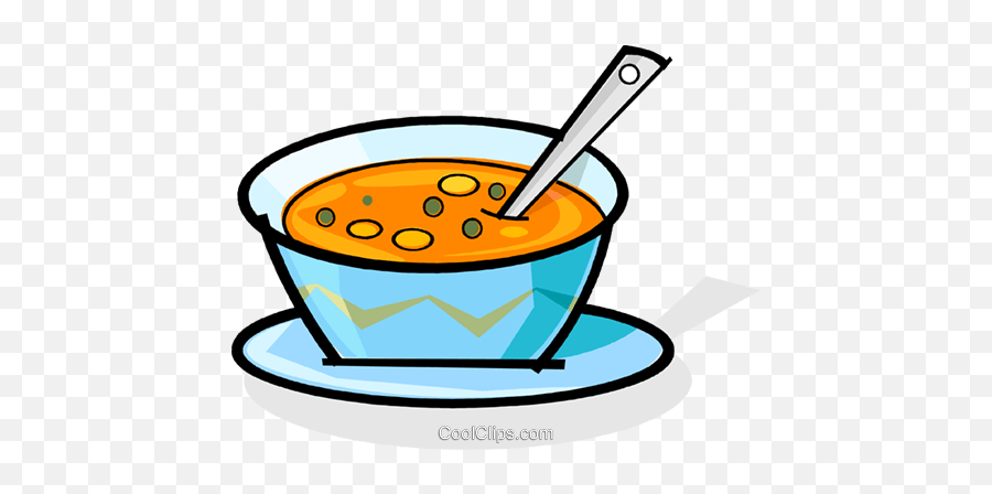 Bowl Of Soup Royalty Free Vector Clip Art Illustration - Salt In Soup Clipart Png,Chowder Png