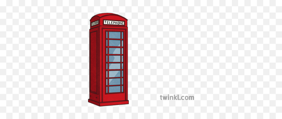 Red Phone Box Illustration - Twinkl Telephone Booth Png,Red Phone Png