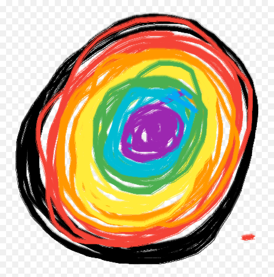Pixilart - Rainbow Black Hole By London Rainbow Black Hole Png,Black Hole Png