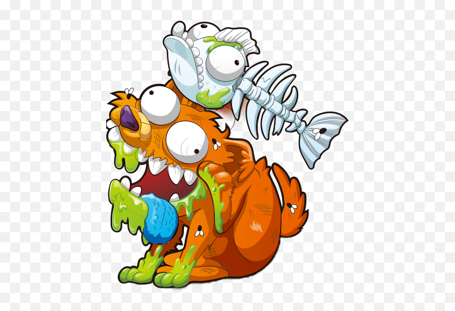 Zombie Dog And Dead Fish Smashers Transparent Png - Stickpng Clip Art,Dead Fish Png