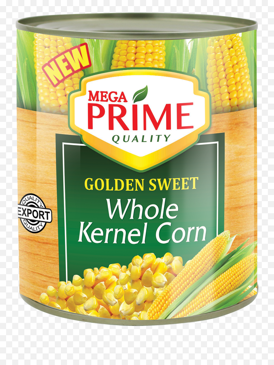 Mega Prime Whole Kernel Corn 2840g Global Corporation - Mega Prime Kernel Corn 425g Png,Corn Transparent
