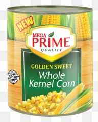 Mega Prime Whole Kernel Corn 2840g Global Corporation - Mega Prime Kernel Corn 425g Png,Corn Transparent