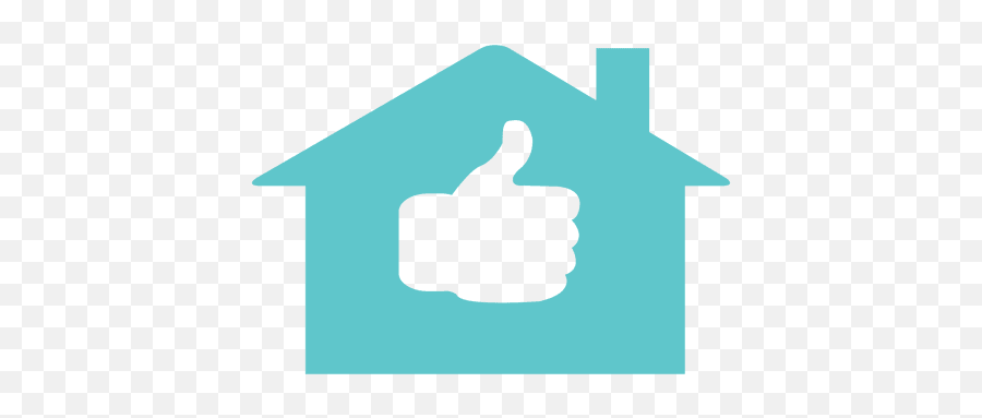 Transparent Png Svg Vector File - House With Thumbs Up,Thumbs Up Logo