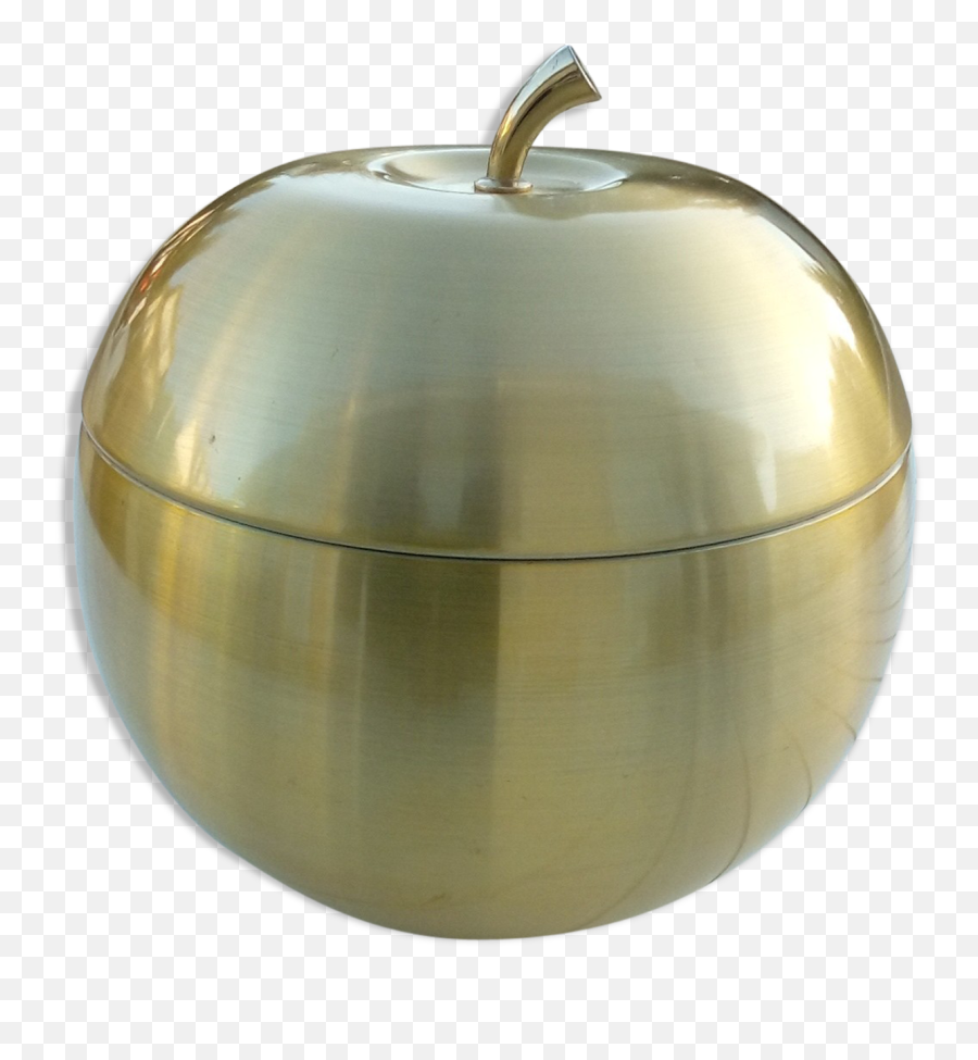 Vintage Golden Apple Ice Bucket Selency - Apple Png,Golden Apple Png
