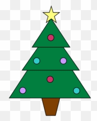 Xmas Tree Clip Art Christmas Clipart Black And White - Small Christmas Tree Icon png