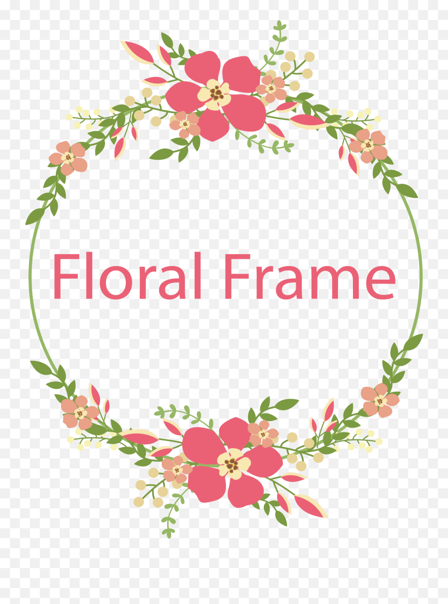 Download Vector Frame Flower Png Free - Cross Stitch Flower Border,Vector Frame Png