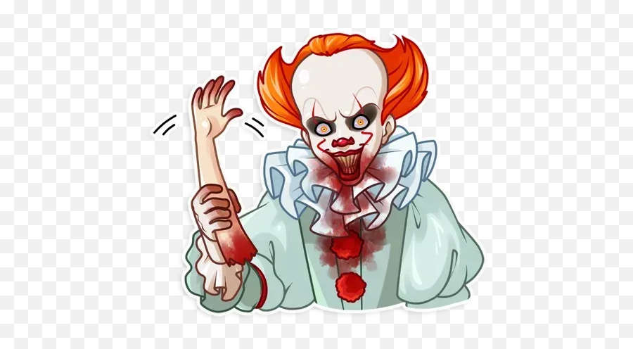 Pennywise Whatsapp Stickers - Pennywise Sticker Whatsapp Png,Pennywise Transparent