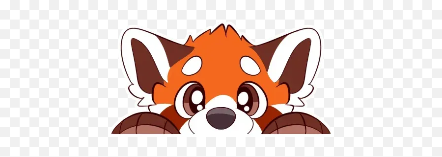 Red Panda Whatsapp Stickers - Stickers Cloud Red Fox Png,Red Panda Transparent