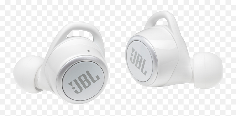 Jbl Live 300 Tws True Wireless Earbuds White - Lufthansa Jbl Png,Earbuds Transparent Background
