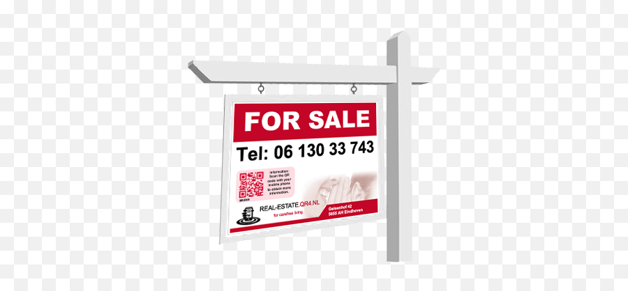 Sold Using Qr Codes To Track Realtor For Sale Signs - Transparent Background Sold Sign Png,Sold Sign Png