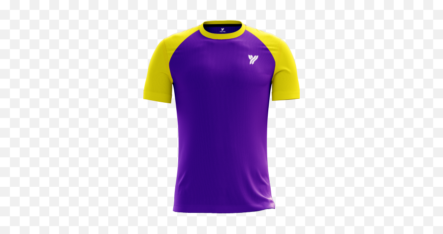 Rneck T - Shirt Mr053 Purple And Yellow T Shirt Png,Purple Shirt Png