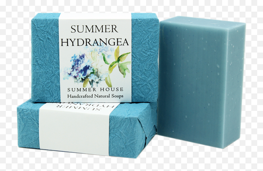 Handcrafted Natural Soaps - Summer Hydrangea Bar Soap Png,Hydrangea Png