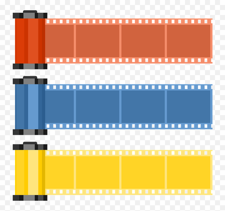 Film Roll Color Set Clipart - Color Film Roll Png,Film Roll Png