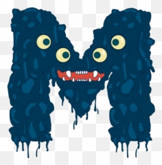 Download Funny Monster Font Letter - Inc png