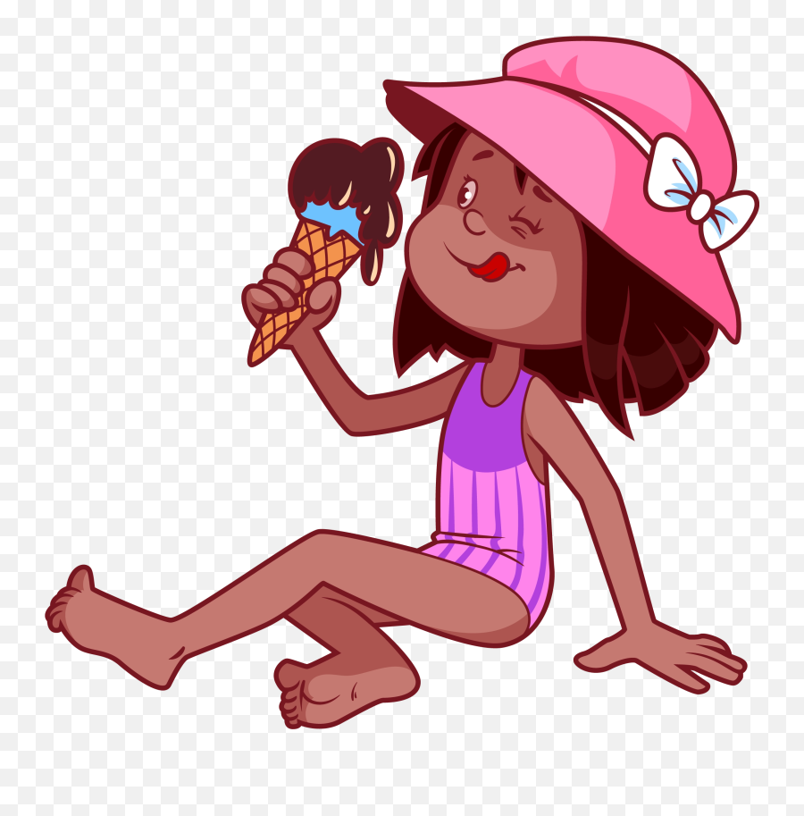 Download Free Png Child Eating Apple Clipart - Image 6 Kid Eating Ice Cream Cartoon,Apple Clipart Png