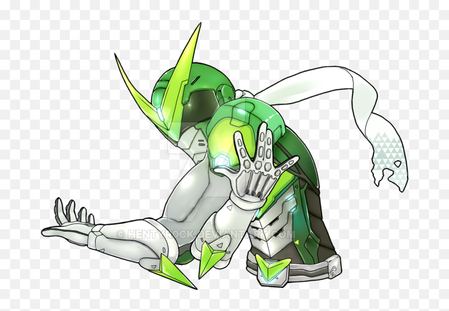 Download Commission - Overwatch Genji Sentai Art Full Size Overwatch Genji Sentai Art Png,Overwatch Genji Png