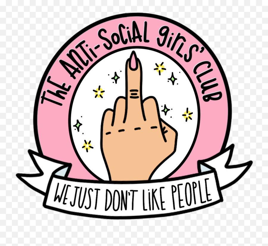 Anti Social Girlsu0027 Club U2013 Tagged Antisocialu2013 Queen B And Co - Language Png,Anti Social Social Club Logo