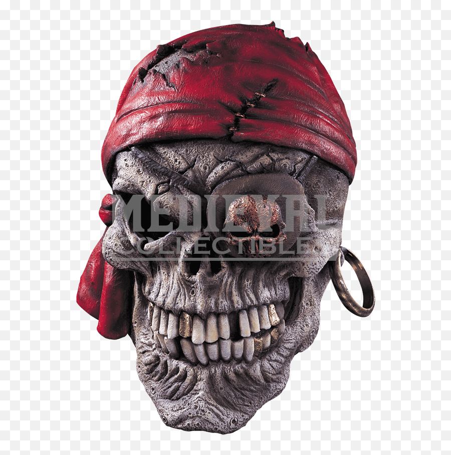 Download Transparent Pirate Skull Png - Skeleton Mask Pirate Costumes,Pirate Skull Png