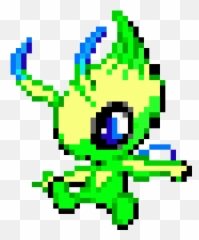Pokemon - Celebi Pixel Art Png,Celebi Png